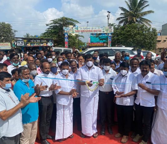 Hosur MLA inaugurates RCC road near Muneeswar Nagar, other works in 35th and 41st wards Hosur MLA Y Prakash